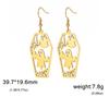 Halloween Ghost Face Earrings Drop Earrings Stainless Steel Ghostface Earring Ghost Spider Web Halloween Party Jewelry Gift