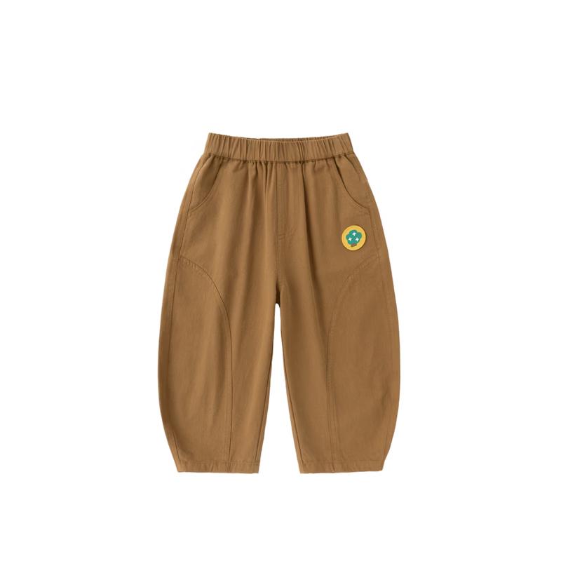 Dudujia Kids' Pure Cotton Autumn Curved Cargo Pants