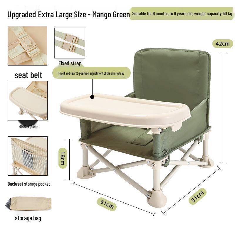 Konwertowalne krzesełko dla dziecka - Składane siedzisko dla niemowlaka i krzesełko piknikowe dla malucha