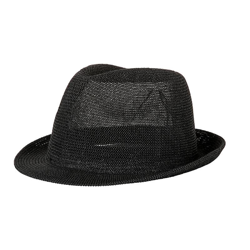 Hat Summer Top Hat European and American Version of Grass Yarn Sunshade Neutral Male and Female Jazz Hat
