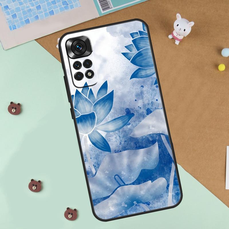 Lotus Flower Case For Xiaomi Redmi 14C 10C 12C 13C Cover For Redmi Note 14 Pro 13 9 10 11 12 10S 11S 12S