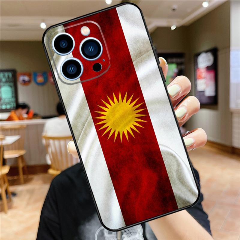Yazidis Flag Case For iPhone 17 16 15 14 13 12 11 Pro Max Mini Plus 16e 17 Air Bumper Cover Accessories