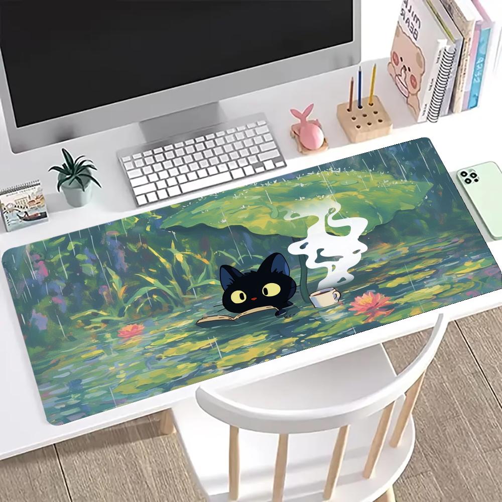 Süße Katze Mauspads Groß Computer Büro Spiel Tischmatten XXL Gummi Anti-Rutsch Gaming Tastatur Mauspads Lange Schreibtischunterlagen