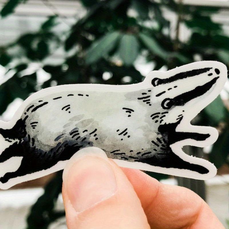 Badger Animal Sticker - Waterproof Vinyl Sticker