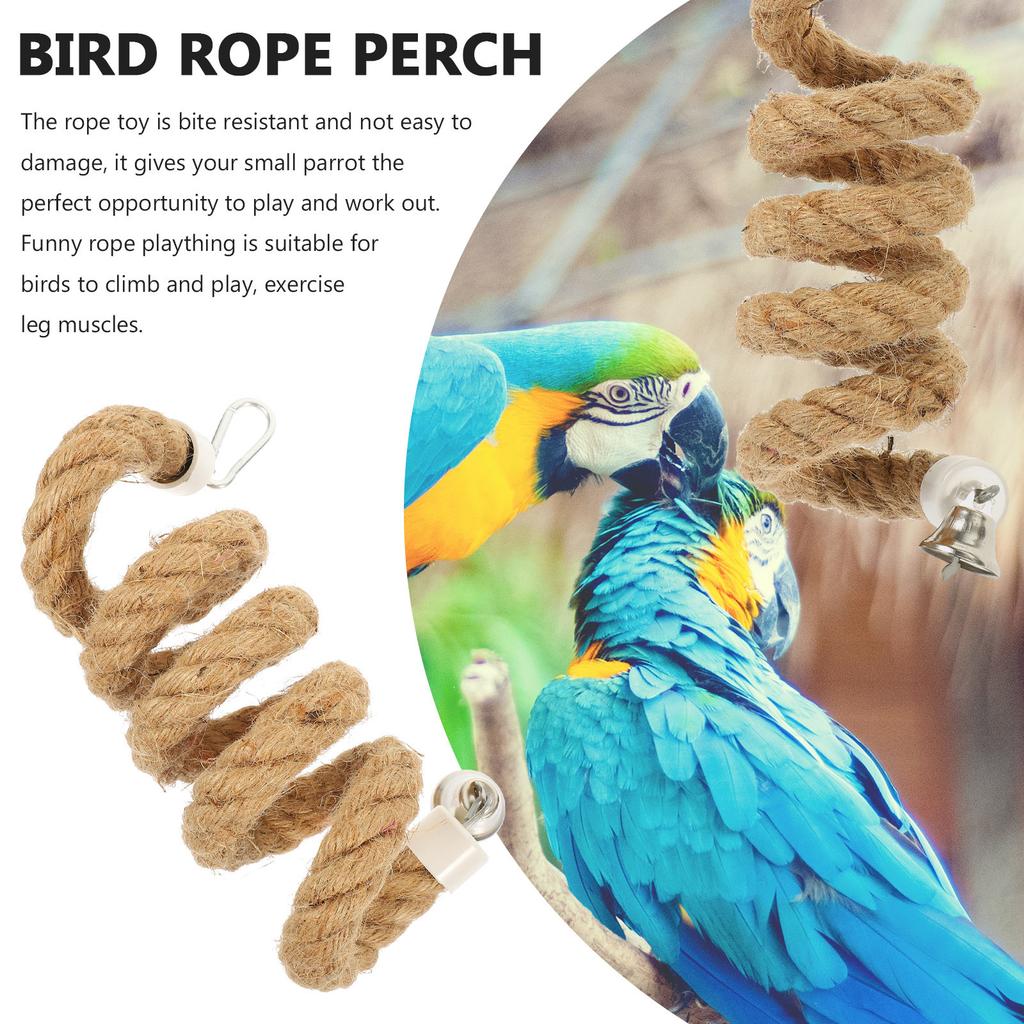 Bird Rope Perch High Quality Wear Resistant Climbing Stand for Small Parrots Parrot Rope Swing Bird Cage Perch Accessory