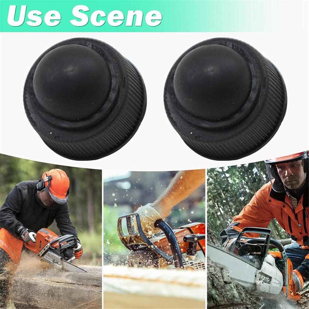 2pcs 631-04381 Chainsaw Bar Oil Cap for Pole Saws Oil Cap Replacement Electric Chainsaw 107512-01 079084-01