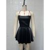 Backless Bandage Summer Sexy Dress Women New Fashion Solid Sling Short Dress Ladies Elegant A-line High Waist Evening Club Dresses Female 903