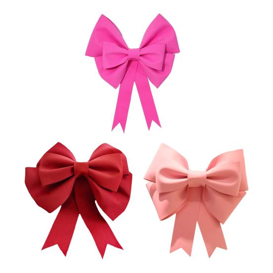 Duża czerwona kokarda wisiorek świąteczny łatwy do zawieszenia dekoracja świąteczna wewnętrzna zewnętrzna dekoracja pudełka na prezent