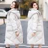Winter Damen Langer Lockerer Dicker Puffer Mantel Mit Kapuze Wasserdichte Warme Mode Daunenparkas Jacke