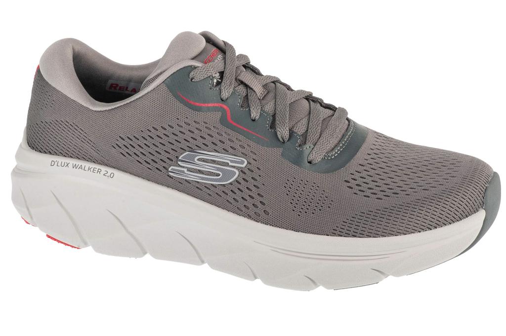 Skechers Slip-ins: D'Lux Walker 2.0 - Rezinate, Mens Grey Sneakers