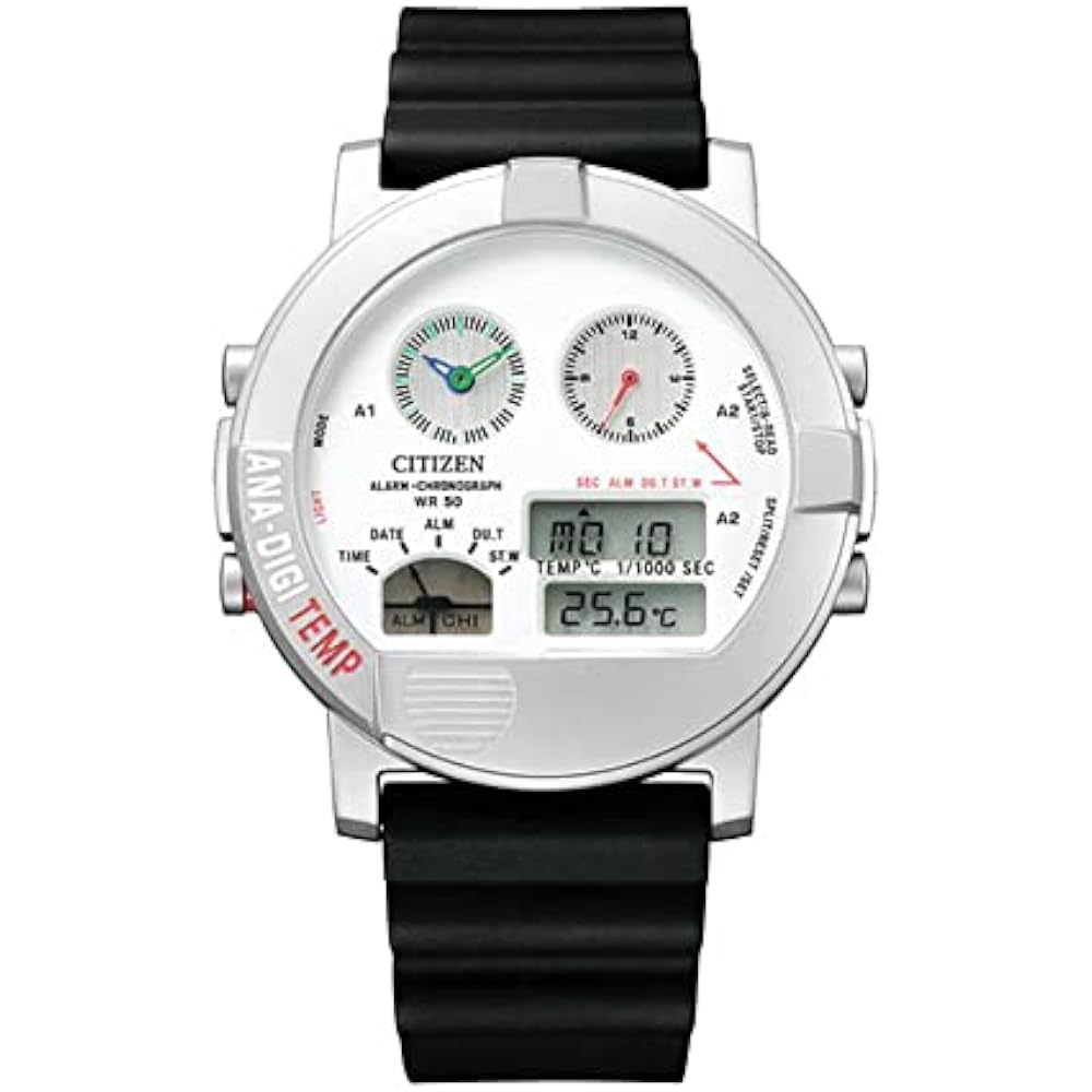 CITIZEN Analog-Digital Temp Men's Watch, White, Limited Edition of 250 Pieces, JG0070-38A