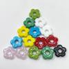 Five-Petal Flower DIY Glass Beads for Bracelets and Phone Charms