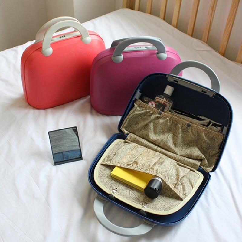 Круглая косметичка Мини-переноска pink