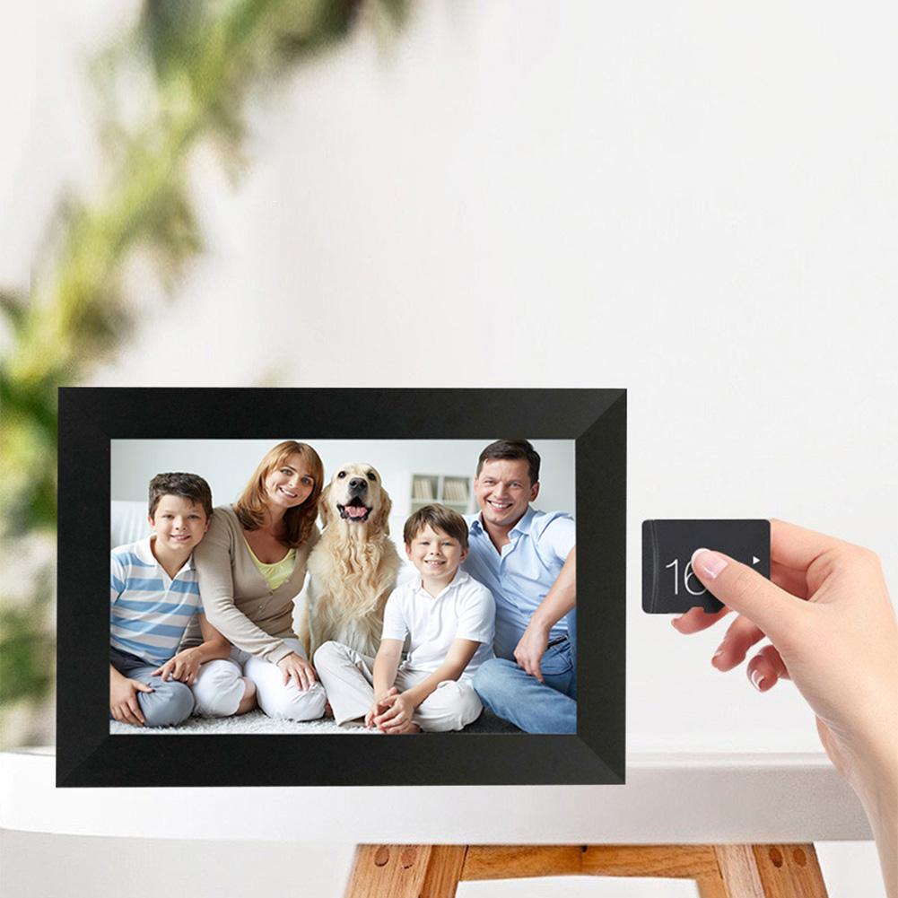 10,1palcový inteligentní WiFi digitální fotorámeček 16G s automatickým otáčením digitálního fotorámečku prostřednictvím Frameo 1280x800 IPS HD dotykové obrazovky