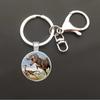 Dinosaur Keychain Pendant: T-Rex, Pterodactyl, Diplodocus, Spinosaurus with Metal Lobster Clasp - Popular European & American Design