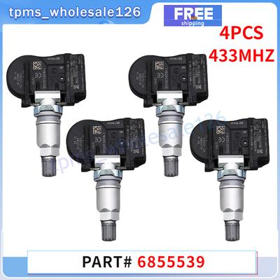4 Stück Reifenluftdruck-Kontrollsensor 6855539 für BMW F20 F21 F22 F23 F30 F31 F32 F33 F34 M2 X1 X2 TPMS 433MHZ 36106856209 707355-10