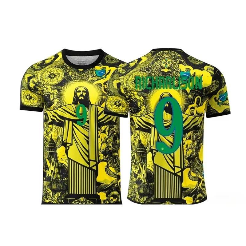 Football Training T-Shirt Special Edition Brazilian Jesus Redeemer 3D Print Sports Short Sleeve 2025new