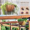 14inch 4 Pack Round Coco Liner for Hanging Basket,Flower Hanging Basket Coco Liners Replacement,Coco Fiber Replacement Liner