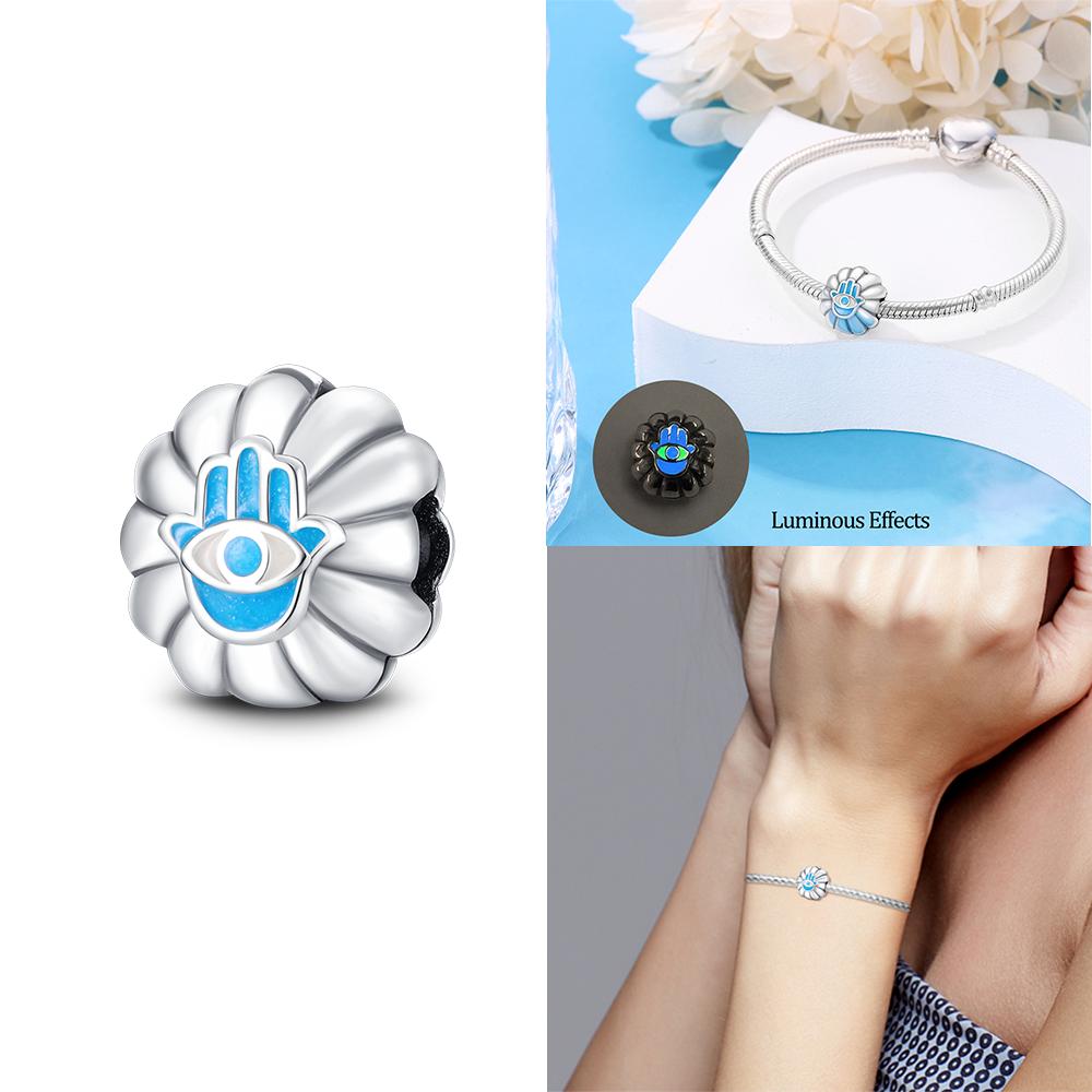 Pink Butterfly Snowflake Blue Star Moon Charms Copper Original Beads Fit Bracelet Jewelry Gifts Accessories Women