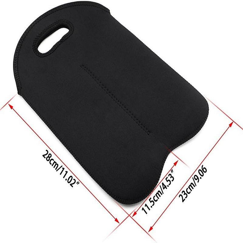 2er-Pack Isolierte Gummi-Weinflaschenhüllen mit Tragegriffen - Mehrfarbige Optionen, Praktisch und Praktisch für Zuhause