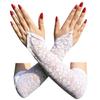 Women Tulle Glove Detachable Sheer Sleeve Cuffs for Wedding Gown Dress Bridal False Sleeves Decorative Sleeve