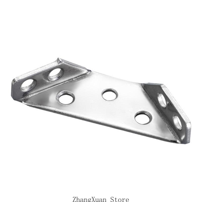 

100Pcs Stainless Steel Furniture Corner Connector Cabinet Support Fixing Frame 3XUF CN