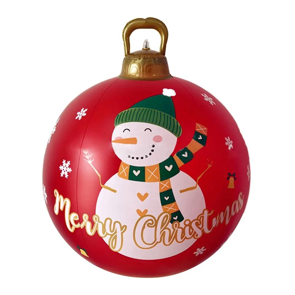 60cm Gardens Balloon Decoration without Light Christmas Ball PVC DIY Inflatable Ball Outdoor