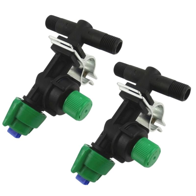 

2PCS High Efficiency Mists Sprayer With Uniform Coverage Clamps On Hose Nozzle For Farming And Gardening 1