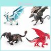 Stupendo Drago in PVC da Collezione Fantasy Occidentale Drago di Ghiaccio Aquila di Fuoco Drago Lupo Pezzo Statico