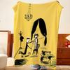 Art M-Madeline Throw Flannel Throw Blanket, Lightweight Cozy, Durable Washable Cute Cool