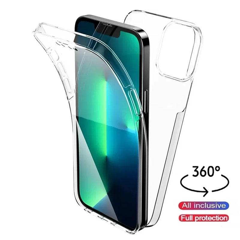

Clear 360 Full Wrap Phone Case for iPhone 17 Pro Max 16 15 14 13 12 11 Back Cover iPhone 7