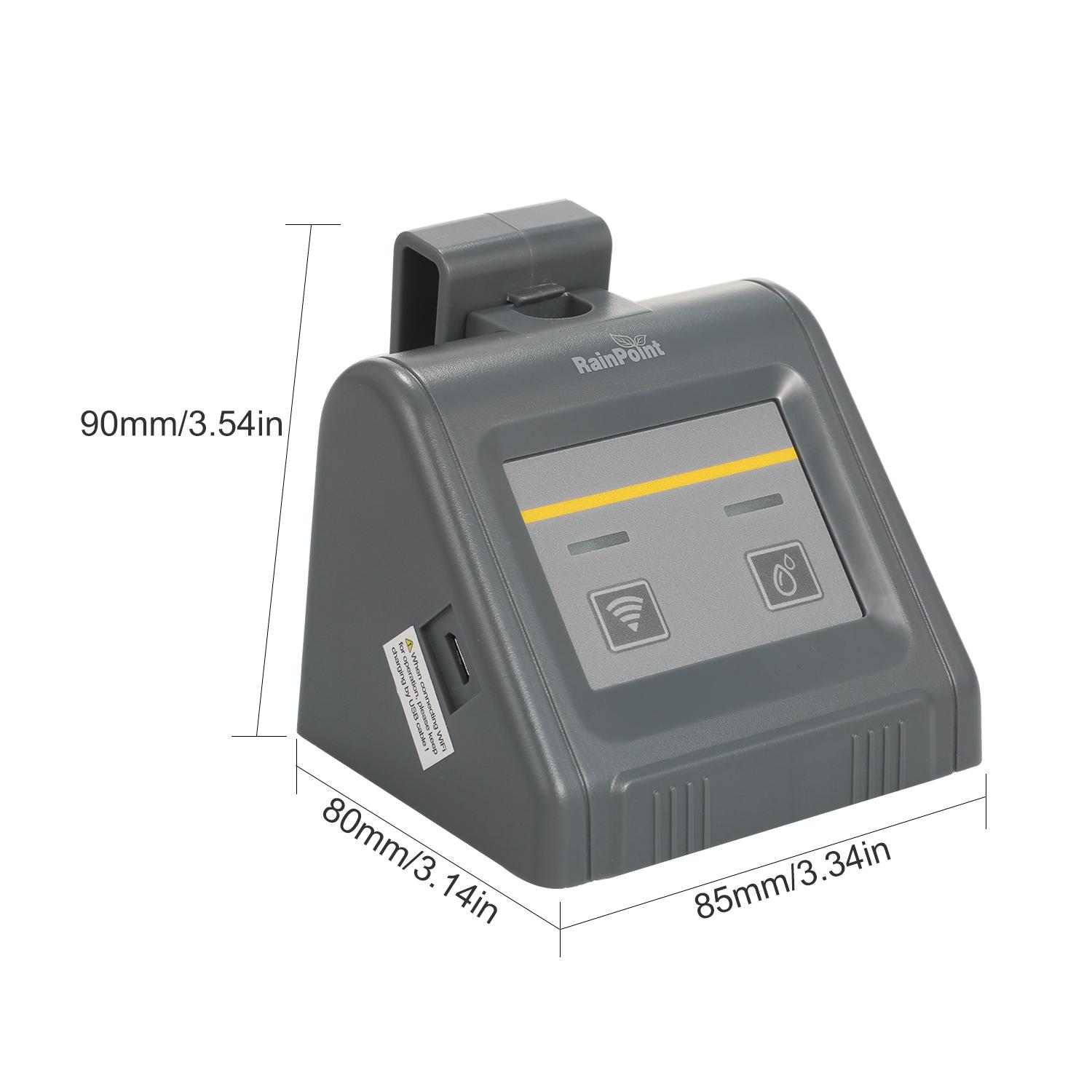 Wifi Programmable Watering Timer Intelligent Irrigation Controller Automatic Watering System with Drippers Tubing Barb Fittings for Home Garden Balcon