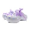 Crocs Classic Platform Clog Wisteria Ribbon Tanabata Limited Fashion and Comfort Hole Shoes Women's Purple