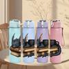 1PC Black Dragon Book Coffee Art 750ml Color Plastic Sports Water Bottle Leakproof Flip Straw Lid Suitable for Sports Office Home Use