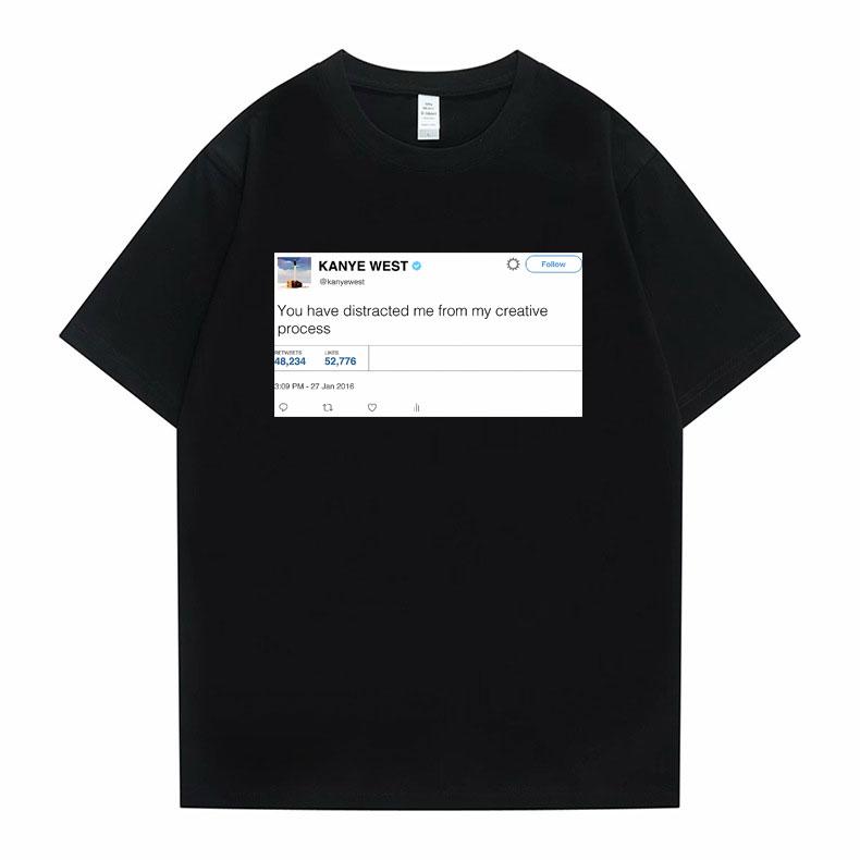 Funny Tweet Tshirt Hip Hop Kanye West Tshirts I Wanna Be Nice But Everyone Annoys Me T Shirt Summer Women Novelty Tshirts
