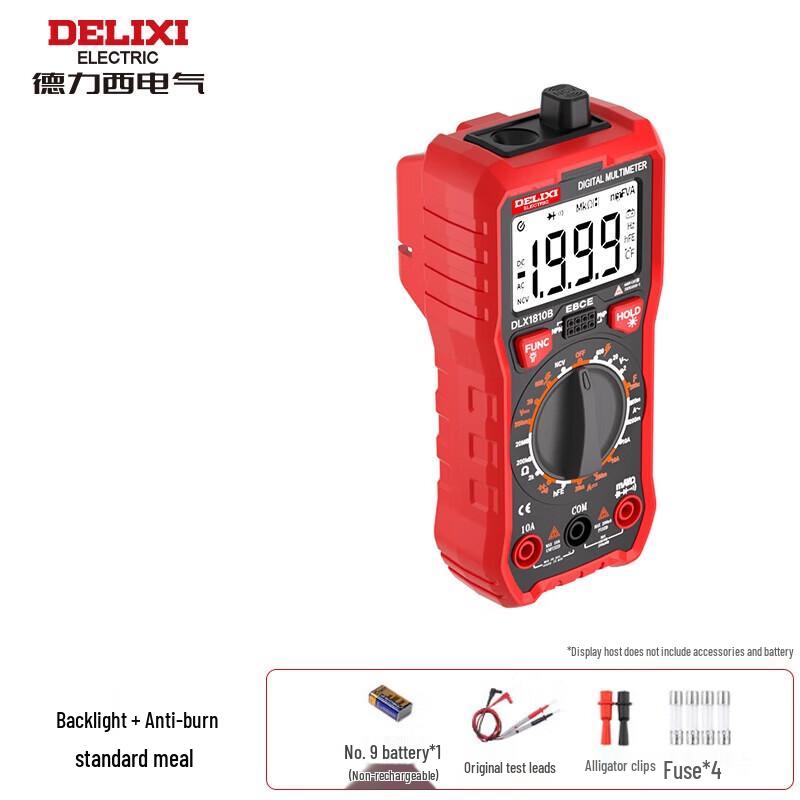 DELIXI 9233B Digital Multimeter CN plug (adapter included)