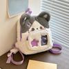 Cute Dog Shaped Backpacks With Adjustable Strap Practical Easy To Clean Wear Resistant Children's Bag