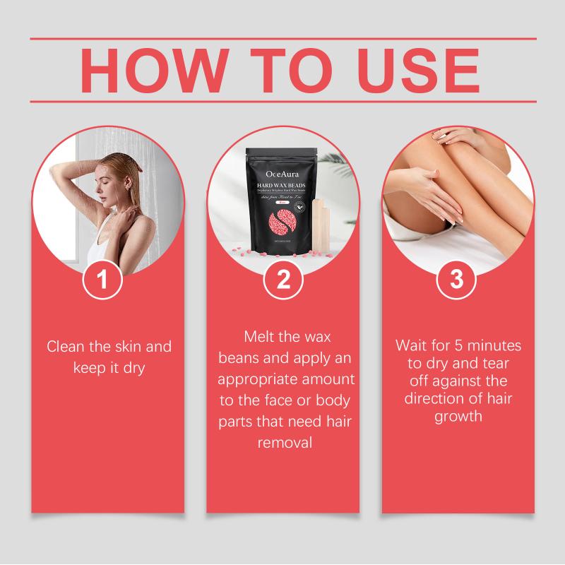 Smooth Skin Hard Wax Beans for Hair Removal Painless Formula Full Body At Home Waxing Kit for Women Men