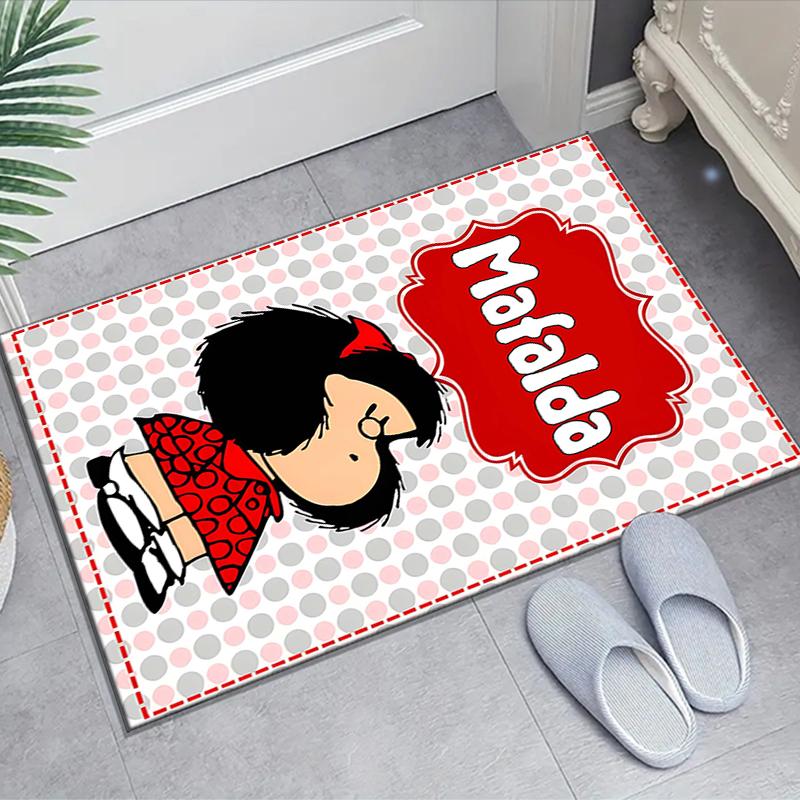 1pc Mafalda2 Design Area Rug - Non-Slip, Soft & Cozy Floor Mat for Living Room, Bedroom, Office - Indoor/Outdoor Decorative Carpet
