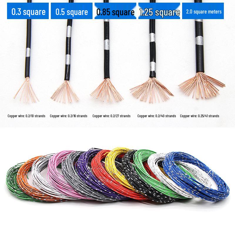 Pure Copper Auto Wire with Thin Insulation - Available In 0.3-2 Sq Mm Sizes