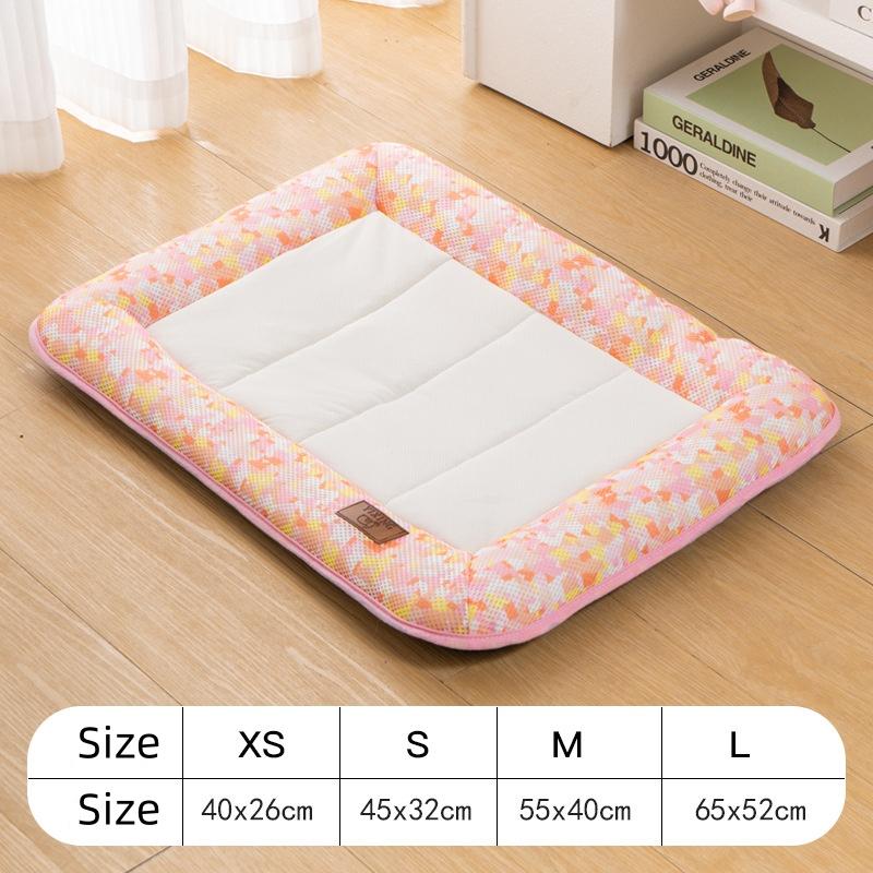 Summer Cooling Pet Bed for Dogs Cats Washable Puppy Cat Cushion Breathable Soft Cat Bed Waterproof Small Dog Bed Sofa