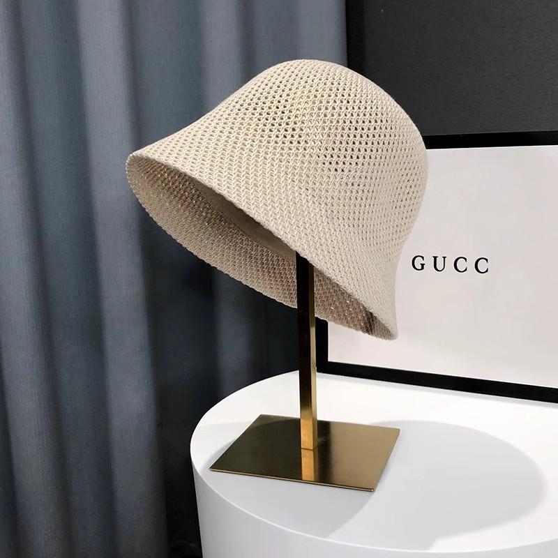 Fisherman's hat, spring and summer hollow thin design, sun protection and sunshade bucket hat, face enhancing small basin hat