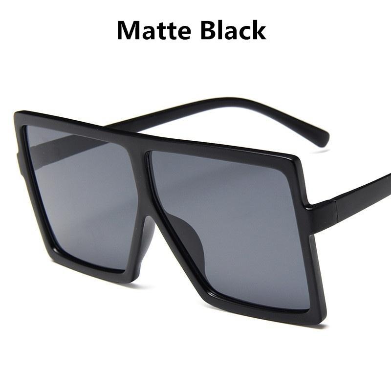 Higodoy Plastic Oversized Women Sunglasses Square Brand Designer Big Frame Sunglasses for Female UV400