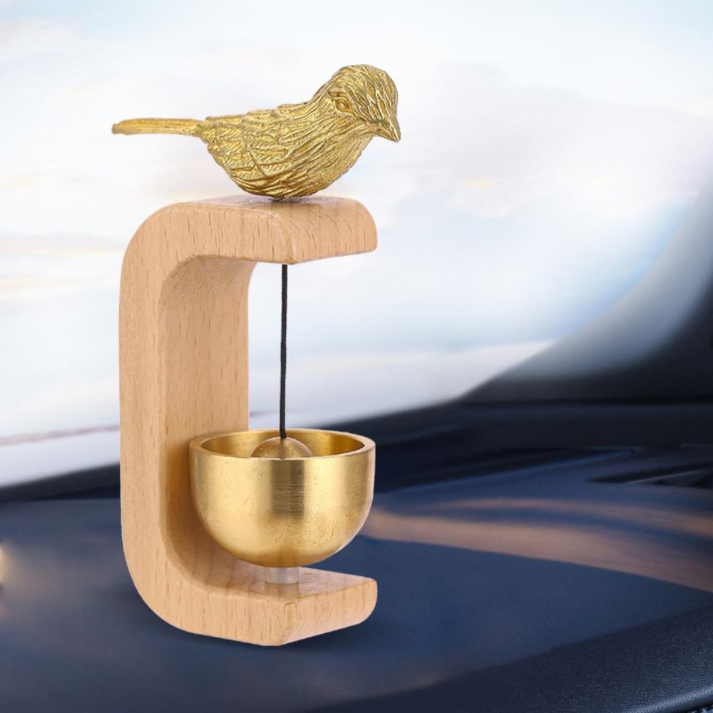 Dopamine Wind-bell Magnetic Inhalation Home Wind-bell Beech Car Into The Door To Remind The Bell Copper Bell Walnut Copper Ornam
