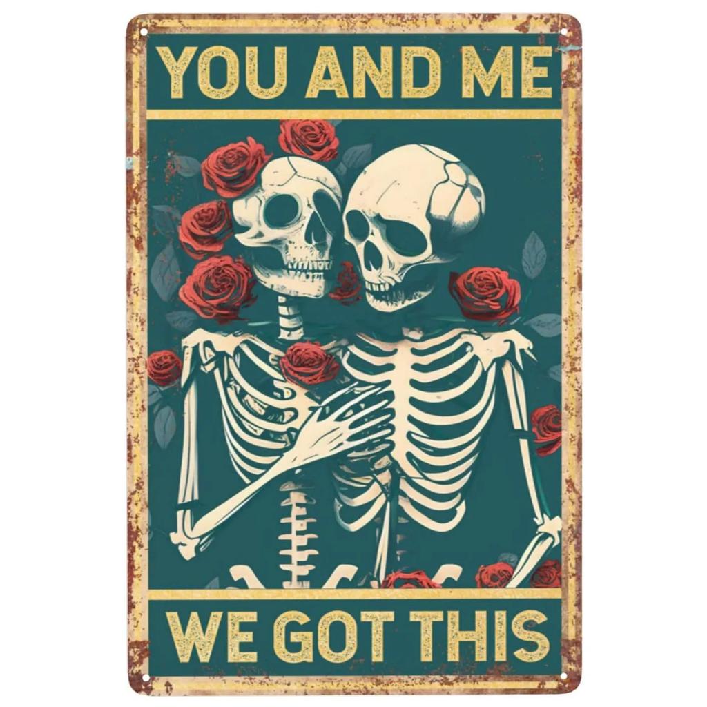 Choose Something Fun Skull Metal Tin Signs Posters Plate Wall Decor for Garage Bars Man Cave Cafe Clubs Retro Posters Plaque