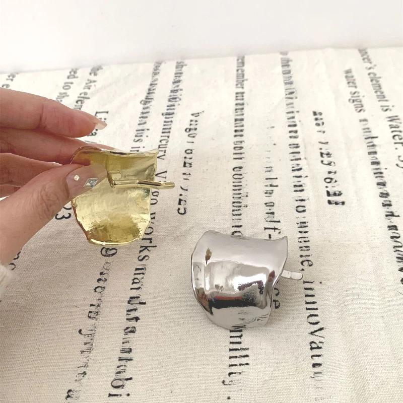 Koreanische Metall Unregelmäßige Konkav-Konvexen Lava Einsatz Haarnadel für Frauen Retro Hochwertige Pferdeschwanz Halter Haarnadel Kopfschmuck