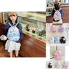 Cute Rabbit Printed Canvas Backpack For Kids With Lightweight Design For School Use