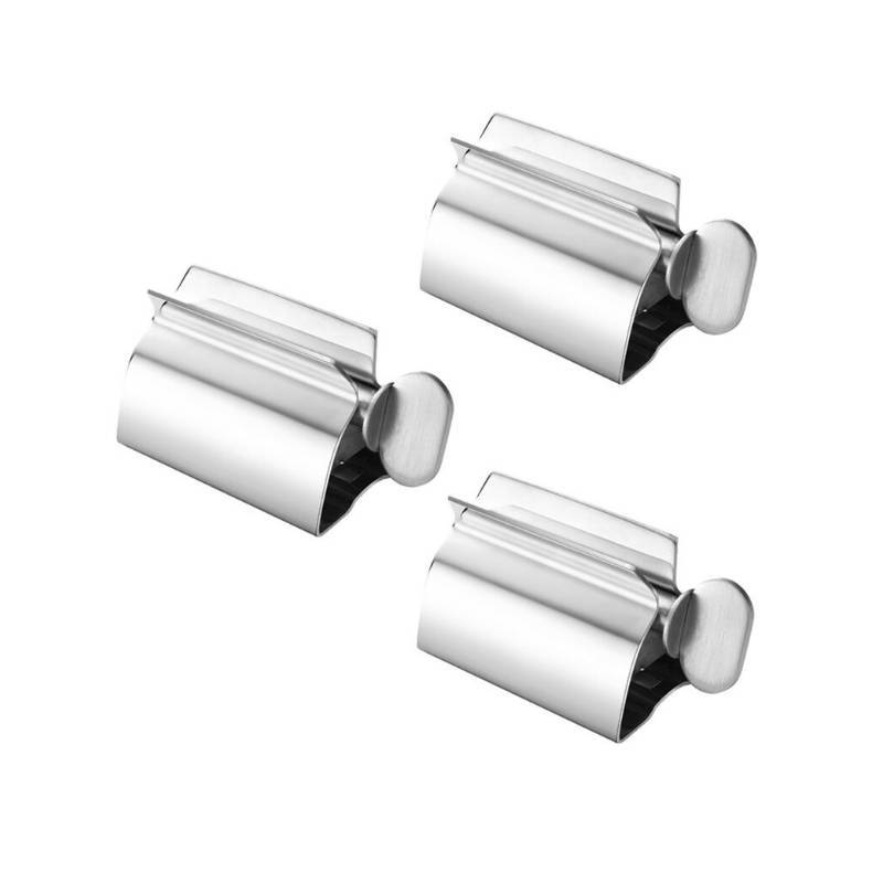Manual Stainless Steel Toothpaste Dispenser For Home Use With Rotation Design