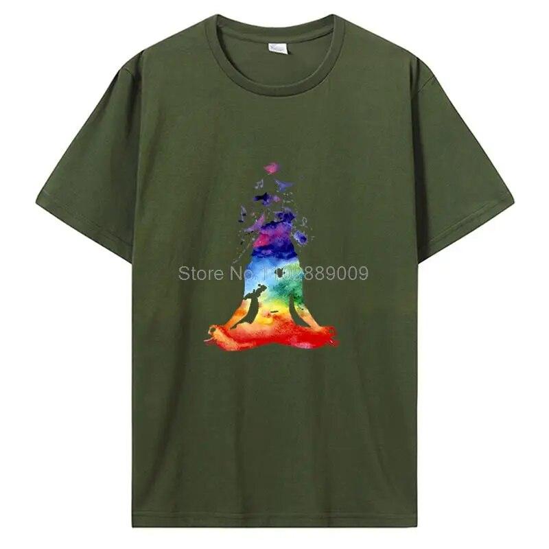 Rainbow Beautiful Mandala Tričko s grafickým potiskem Dámské Unisex Bavlněné tričko Cool Ležérní Tričko s krátkým rukávem Trička Topy Streetwear