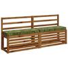 1 piece VUGHT bench cushion 100percent  polyester leaf design